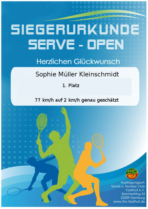 Urkunde SERVE-OPEN